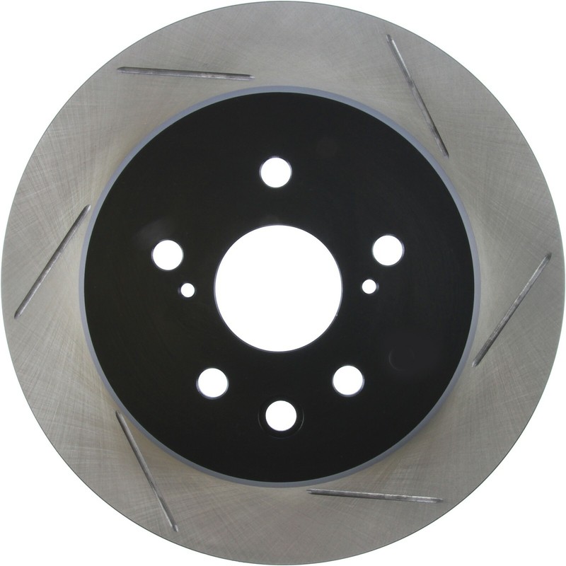 StopTech Sport Slotted 1-Piece Rear Brake Rotor for 16-19 Lexus IS300 gallery