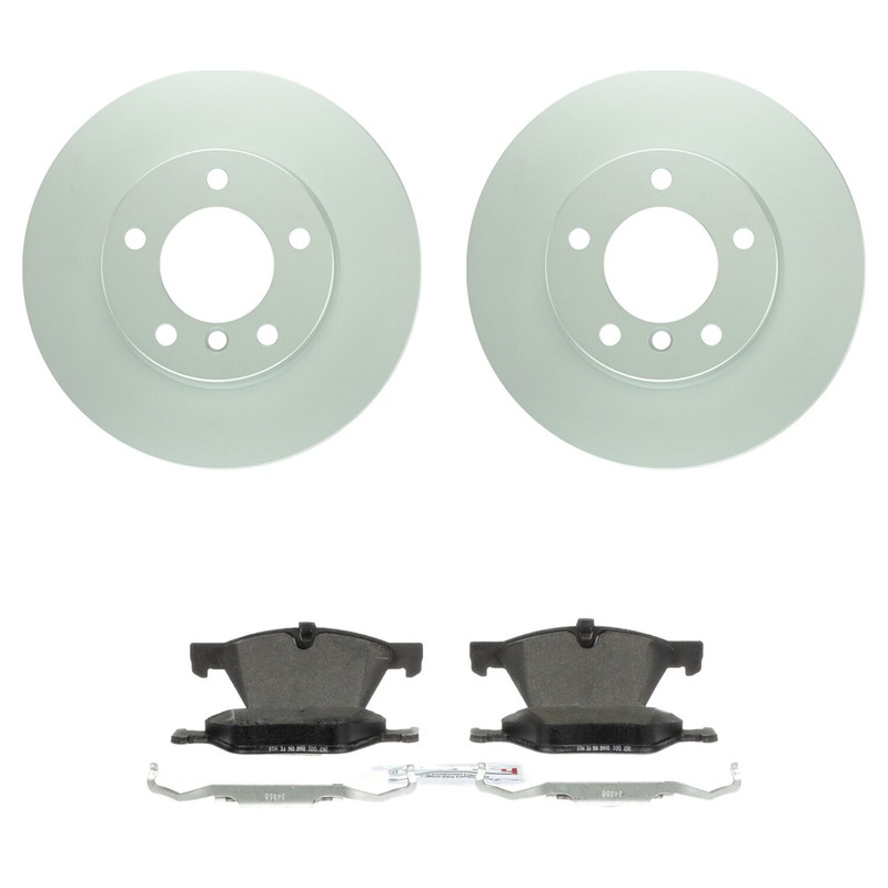 Bosch Front 300mm Rotors Blue Semi-Met Disc Brake Pad Kit For E82 E88 128i 08-13