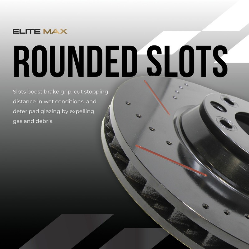 Rear Drilled Slotted Rotors for 2013-2019 Ford Explorer Taurus Flex Lincoln MKS gallery