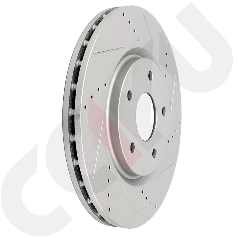 Front Drill & Slot Brake Rotors Discs For Dodge Journey 14 13 14 15 16 17 Set gallery