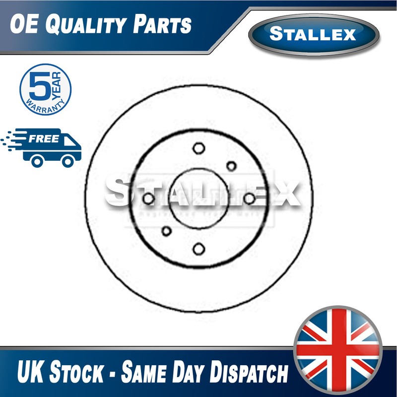 Fits Nissan Almera 2000-2006 Primera 1990-2002 1x Brake Disc Front Stallex