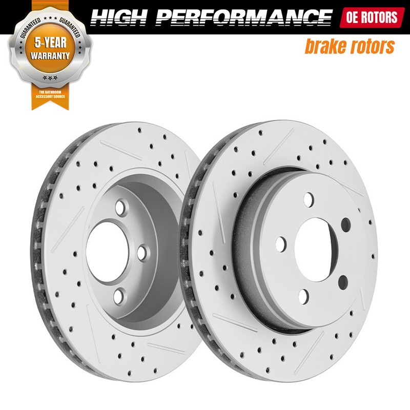 302mm Front Disc Drilled Brake Rotors for 2008 – 2012 Jeep Liberty Dodge Nitro