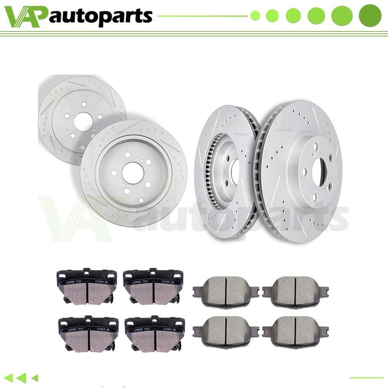 Brake Pads And Rotors Front Rear Fits Toyota Celica GTS 2000 – 2004 2005 Drilled