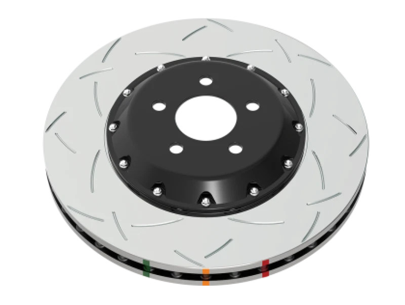 DBA DBA52845BLKS Slotted 5000 Series T3 Black 2-Piece Brake Rotor