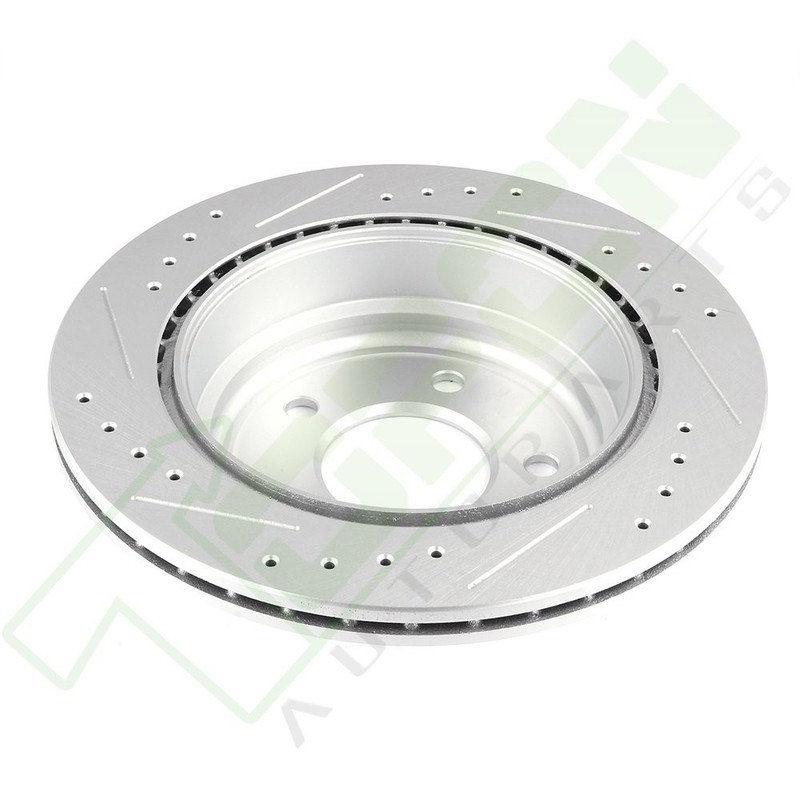 2X Rear Discs Brake Rotors For 2007 2008 -2011 BMW E90 328i Slotted & Drilled gallery