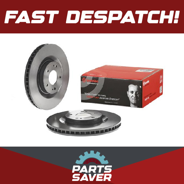 2x Brake Discs Pair Vented fits MITSUBISHI ECLIPSE GK 1.5 Front 2017 on 4B40 Set