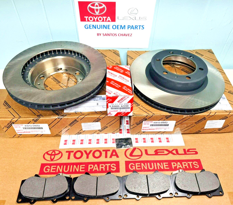 2005-2023 Tacoma X2 Front Brake Rotor Disc & PADS Kit GENUINE OEM PART
