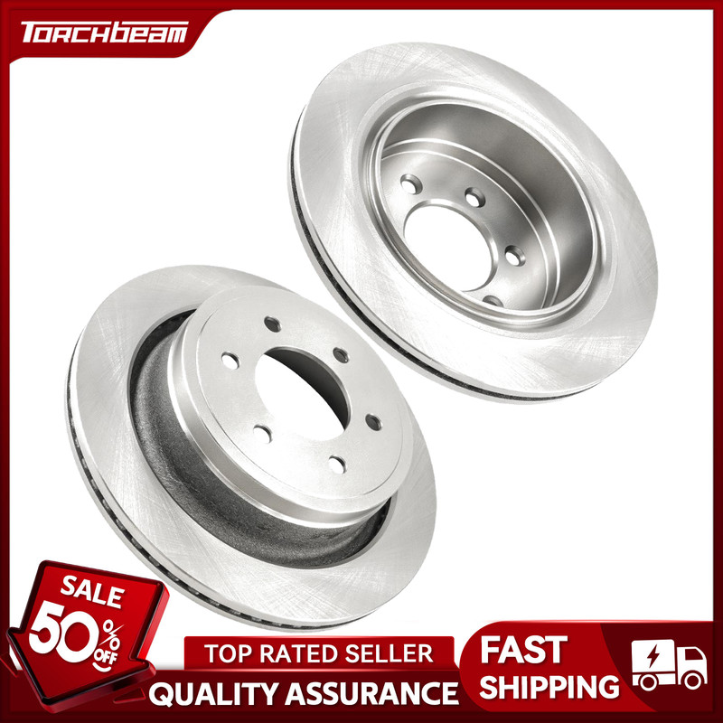 Rear Brake Rotors Fits 2012-2014 Ford F-150 2015-2018 Ford F-150 6 Lug 54186