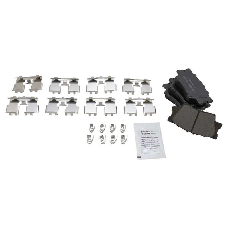 TRQ Performance Brake Rotor & Ceramic Pad Front & Rear Kit w/Chemicals gallery