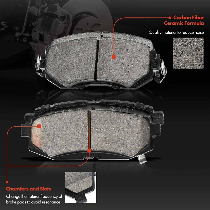 Front & Rear Sides Drilled Rotors & Brake Pads for Subaru BRZ 2013-2016 H4 2.0L gallery