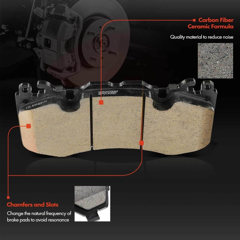 Front Drilled Brake Rotors & Ceramic Brake Pads for Land Rover Range Rover Sport gallery