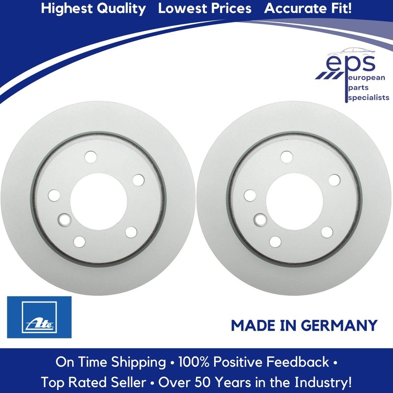2 X Rear Brake Disc Rotors 2003-08 BMW Z4 Premium German Ate 34 21 6 794 303 gallery