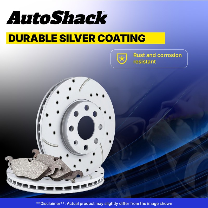 Front Drilled Disc Rotors Ceramic Brake Pads for Toyota Tacoma 4.0L gallery