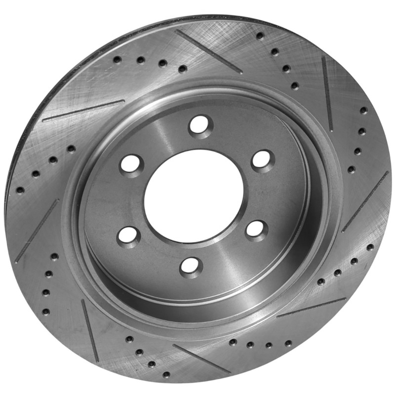2x Drilled Brake Rotor w/ Electric Parking Brake for Ford F-150 2015-2017 Rear gallery