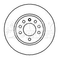 2x Brake Discs Pair Vented fits VAUXHALL ASTRA G 2.0D Front 98 to 06 With ABS gallery