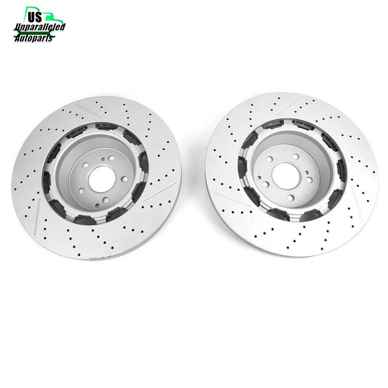 Fits Mercedes-Benz W222 S63 AMG S65 AMG 4x Front & Rear Brake Rotors A2224212612 gallery