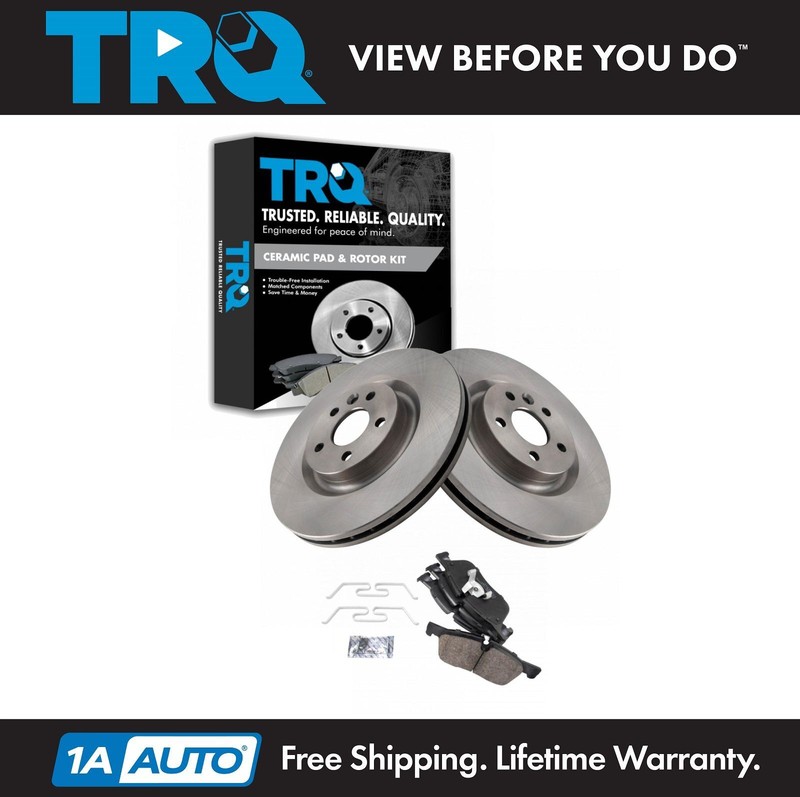 TRQ Front Ceramic Brake Pads Rotors Kit Fits 15-19 E-Pace Discovery Sport Evoque