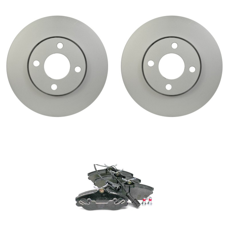 Hella Pagid Front 276mm Rotors Low-Met Disc Brake Pad Kit For 90 Quattro CS S