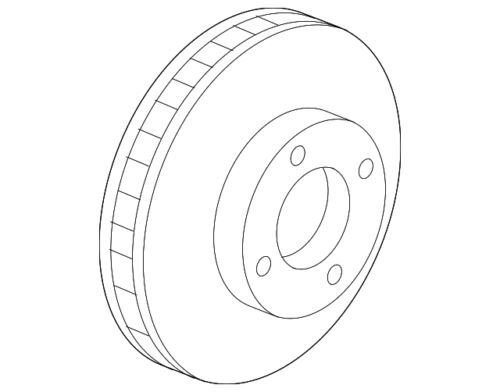 Genuine Ford Escape 2005-2012 Left Right Disc Brake Rotor Assembly 5U2Z-1V125-AB