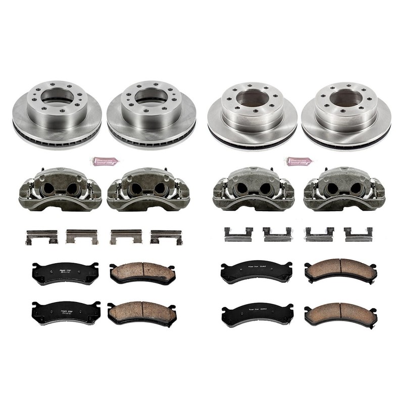 KCOE4423 Powerstop 4-Wheel Set Brake Kit With Calipers Front & Rear for Chevy gallery