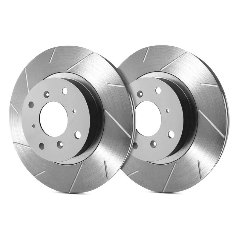 For Saab 9-3 2003-2011 SP Performance T43-266 Slotted 1-Piece Rear Brake Rotors gallery