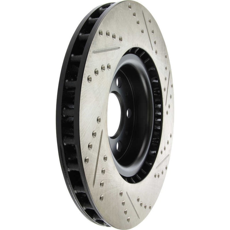 Disc Brake Rotor-Sport Cross-Drilled and Slotted Stoptech 127.39035R gallery