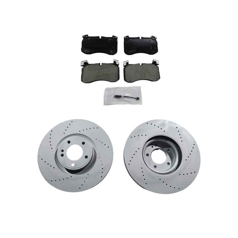 For 2019-2023 Mercedes G63 Amg Front Rear Brake Pad & Rotors And Sensors US gallery