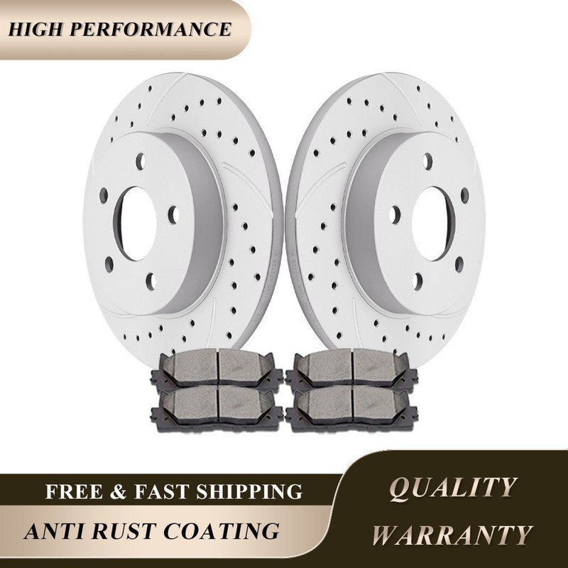 10.64Inches Rear Brake Discs Rotor Pad Fit Chevy Malibu Cobalt G5 G6 Saturn Aura