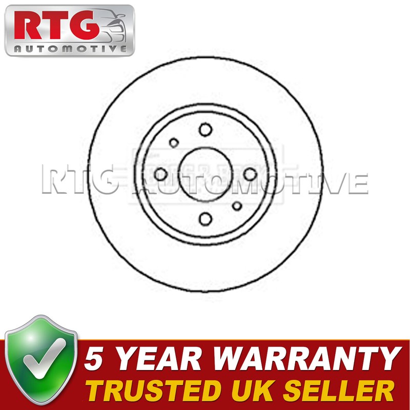 Front 1x Brake Disc Fits Doblo Panda 500 Fiorino Stilo Bravo Bipper Nemo MiTo