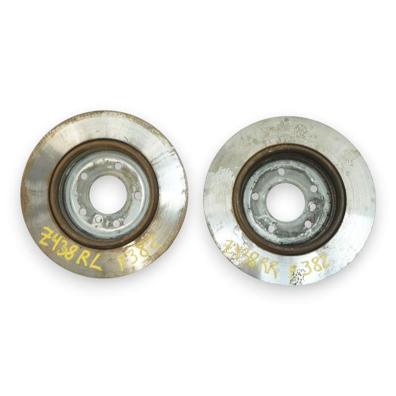 01-06 BMW 330i E46 Rear Left Right Brake Disc Rotor 320x22mm 34216855157 OEM gallery