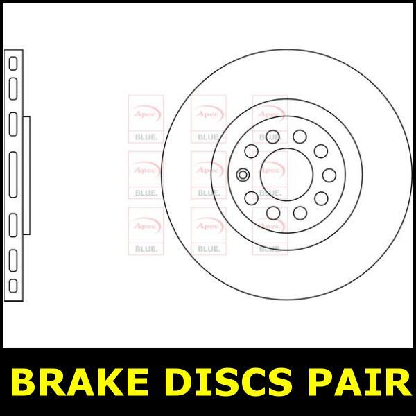 Brake Discs Pair Front FOR VW BORA 2.3 00->05 Petrol Blue gallery