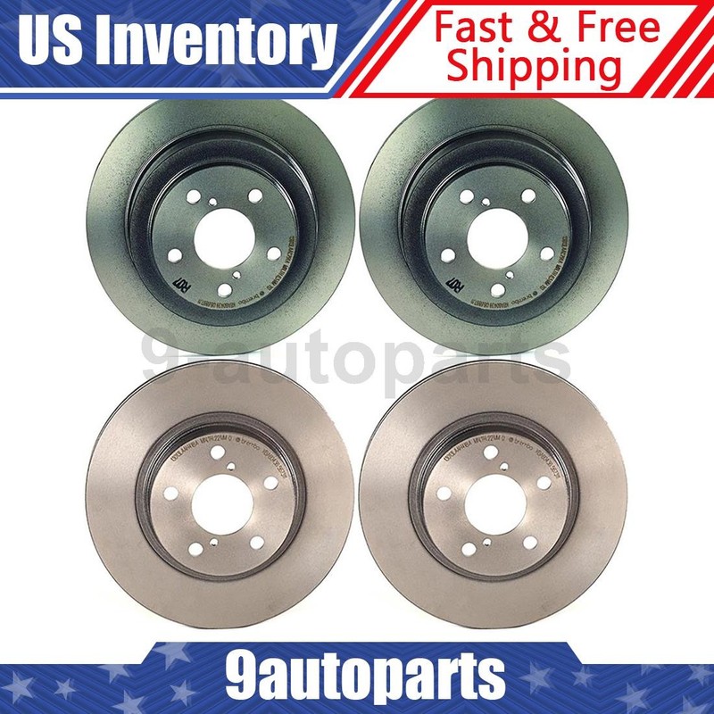 Brembo OE Front Rear Disc Brake Rotors for 1993 1994 1995 1996 Subaru Impreza