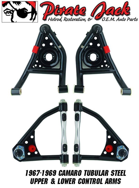 1967-69 Camaro Red Wilwood Calipers Front Rear Power Disc Brake Kit Control Arms gallery