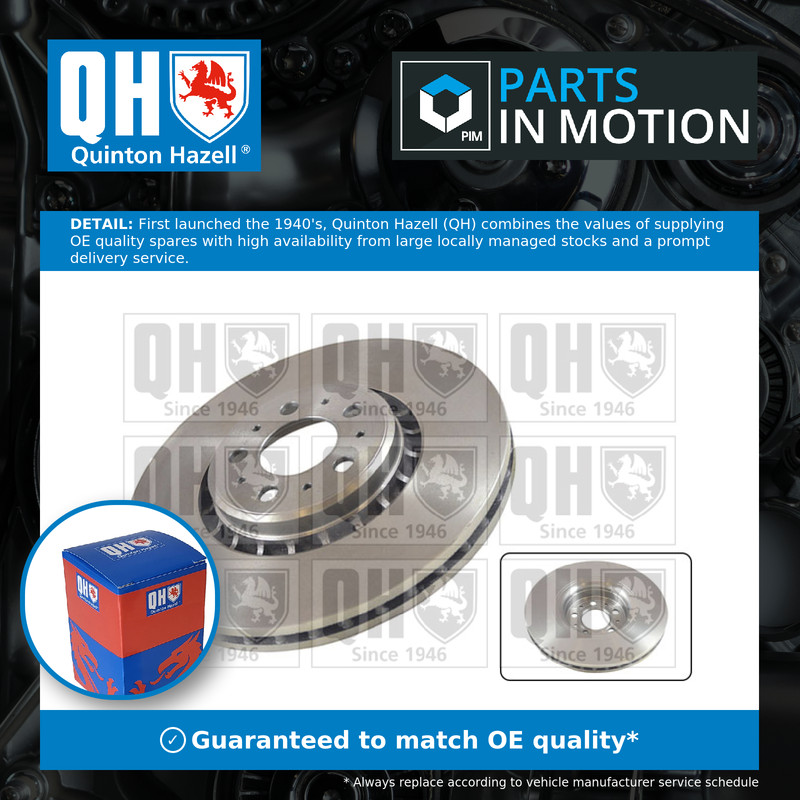 2x Brake Discs Pair Vented fits VOLVO XC90 Mk1 2.4D Front 02 to 14 336mm Set QH