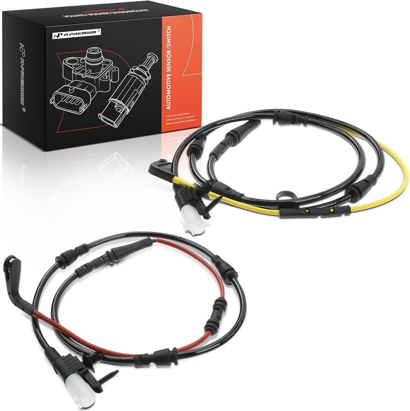 Front and Rear Disc Brake Pad Wear Sensors Compatible with Land Rover Range Rove