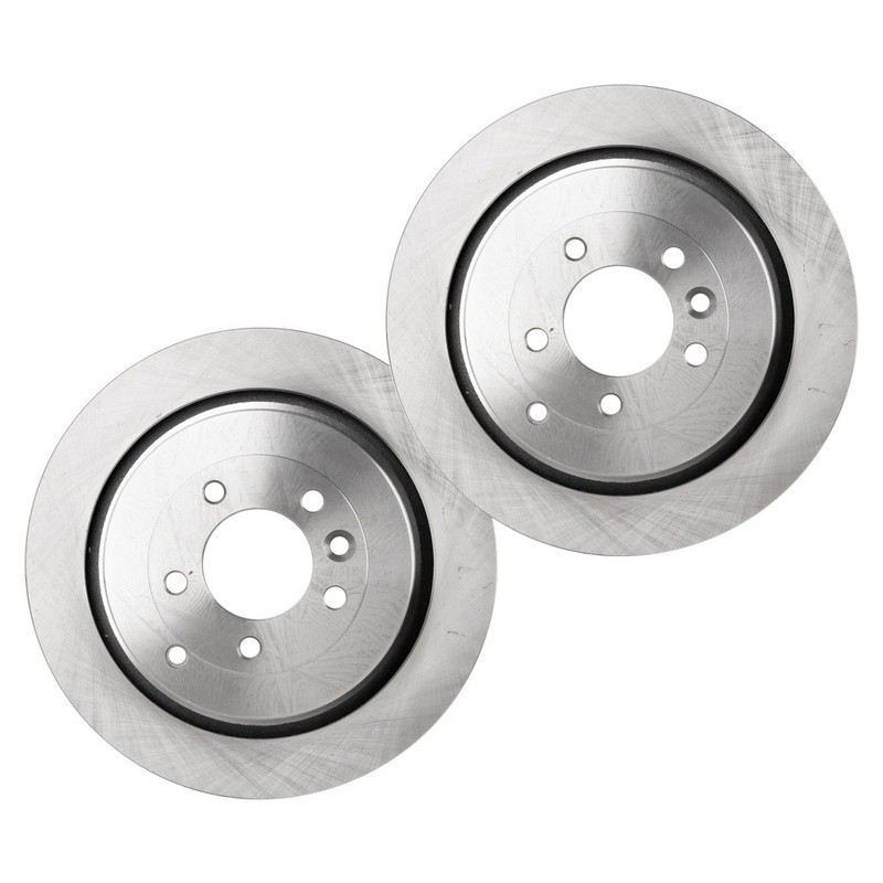 SureStop Brake Disc For Land Rover LR3 2005-2009 Rear 2-Wheel Set Plain Surface