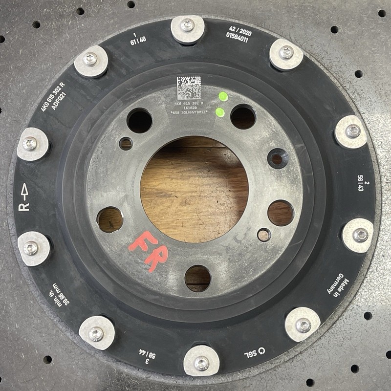 2021-2025 Audi RS7 4K8 4.0L AWD Carbon Ceramic Brake Caliper & Rotor Set 21k OEM gallery