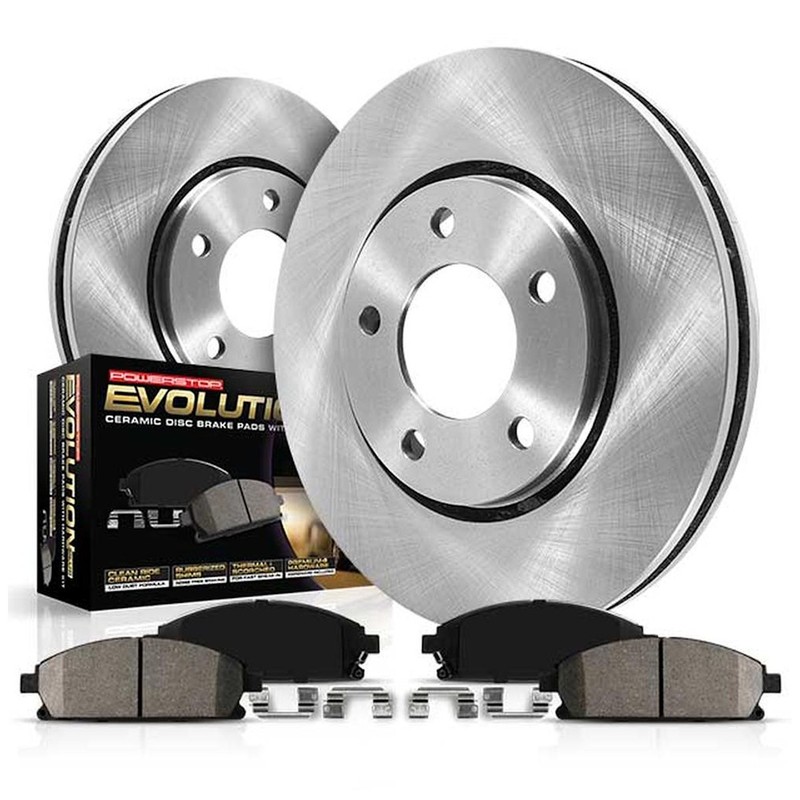 KCOE7938 Powerstop 4-Wheel Set Brake Kit With Calipers Front & Rear for Wrangler gallery