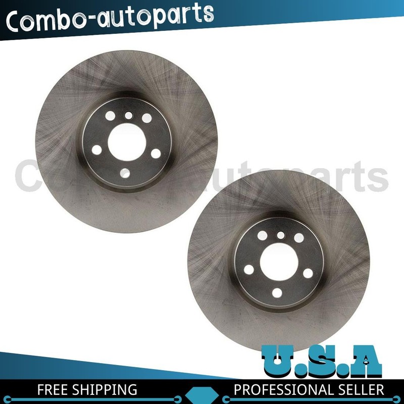 Front Disc Brake Rotors Fits 2015-2019 Mini Cooper 2016-2018 Mini Cooper Clubman