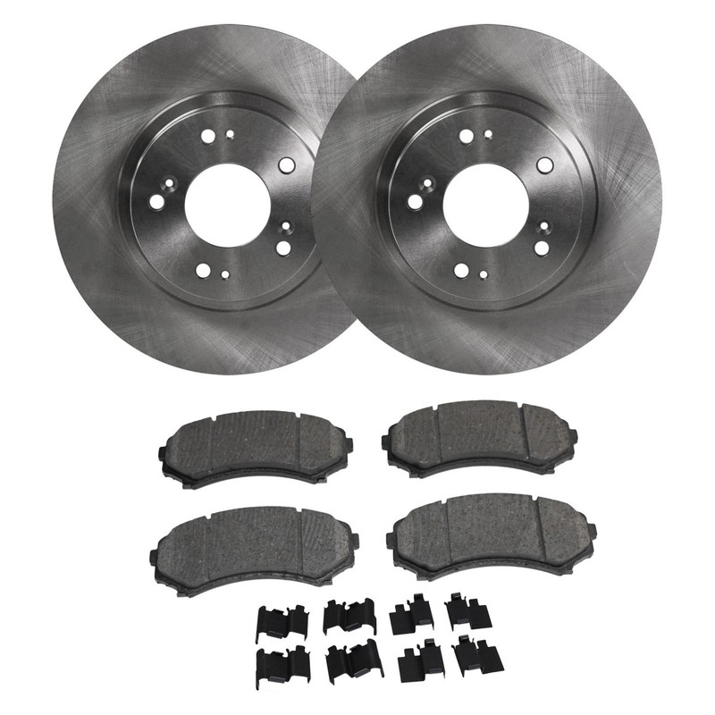 Front Brake Disc and Pad Kit For Mitsubishi Endeavor 2004 2005 2006 2007-2011