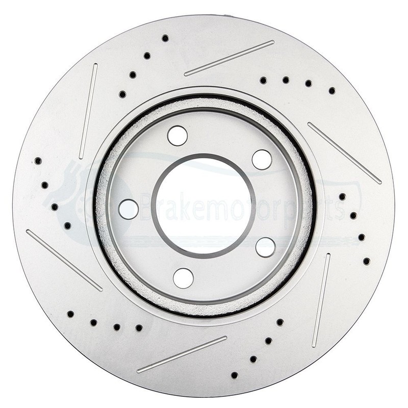 Front Ceramic Brake And Rotors For 2003-2008 Dodge Ram 3500 Slotted Drilled gallery
