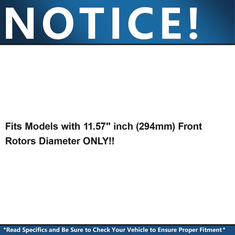 294mm Front Drilled Disc Rotors Ceramic Brake Pads for 2007- 2015 Mini Cooper S gallery