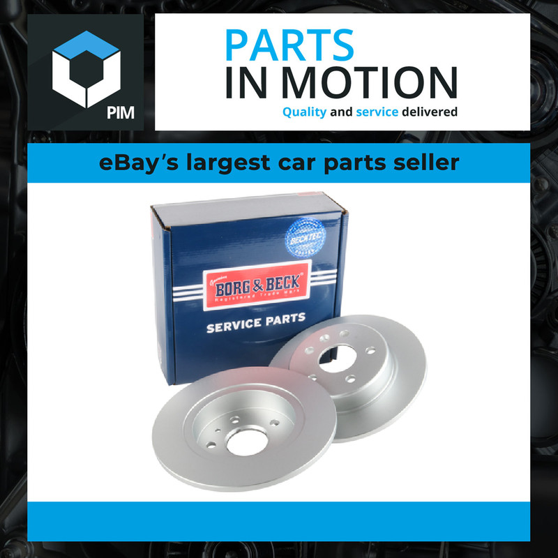 2x Brake Discs Pair Solid Rear 264mm BBD5464 Borg & Beck Set 13509119 13514611