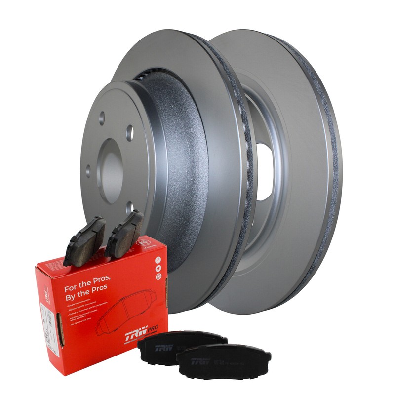Rear Brake Kit 352mm Disc Rotors TRW Pro Ceramic Pads For Aspen Durango Ram 1500