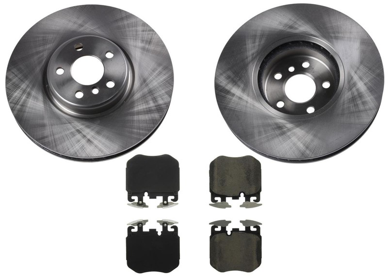 Front Disc Brake Rotors Ceramic Disc Brake Pads For 2019-2021 BMW 540i M Sport