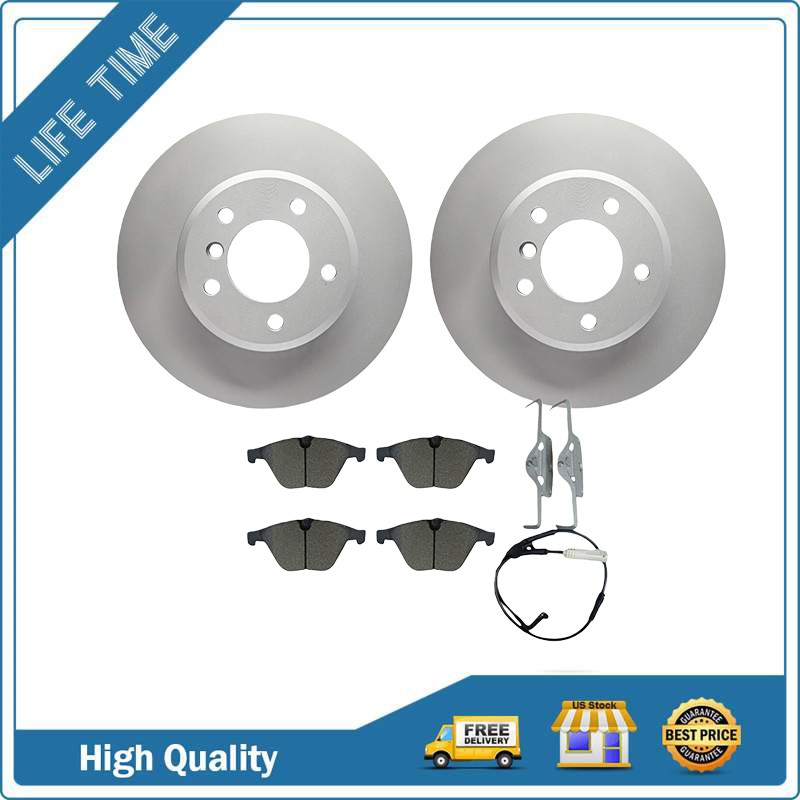 Front Disc Brake Rotors Ceramic Brake Pads For BMW 528i 2008 2009
