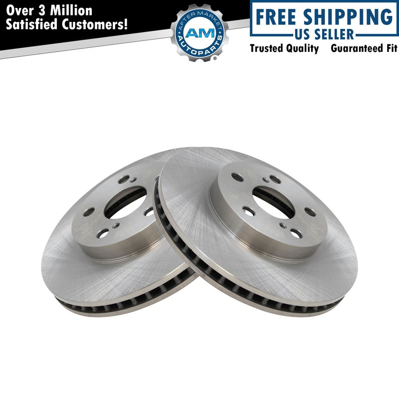 Front Disc Brake Rotor LH RH Kit Pair Set of 2 for Toyota Lexus Prius CT200h