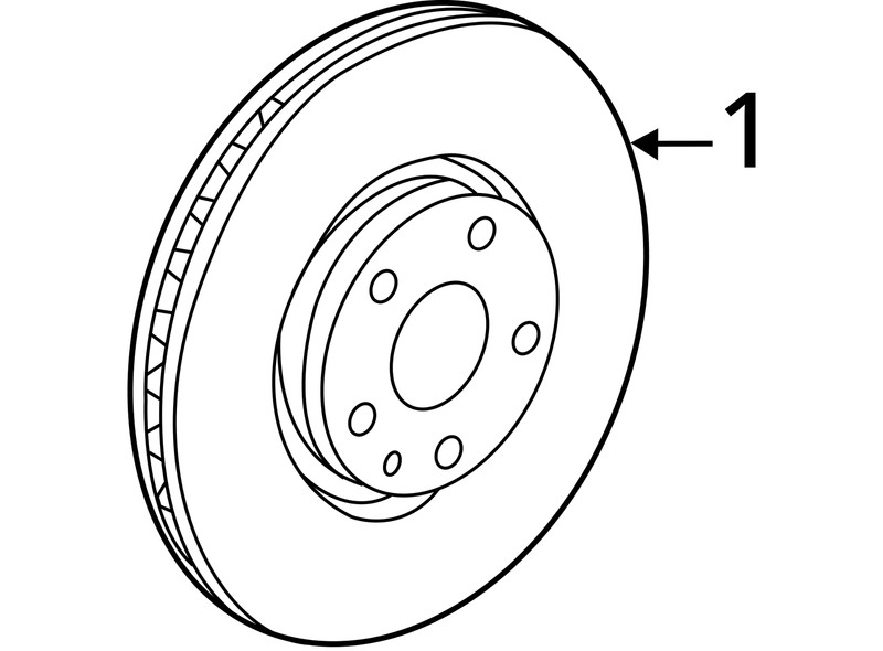 Front Brake Rotor 84714265 Fits 20-23 Corvette Opt J55 3088309 gallery