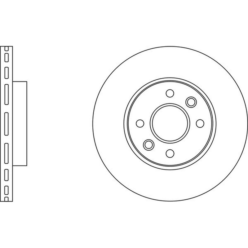 Apec Blue Brake Disc - Front SDK6709 Fits Kia Rio - OE Specification and Quality