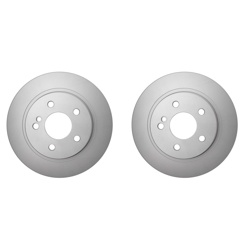 Hella Pair Set of Rear Solid 300mm Solid Disc Brake Rotors For W204 C250 C300